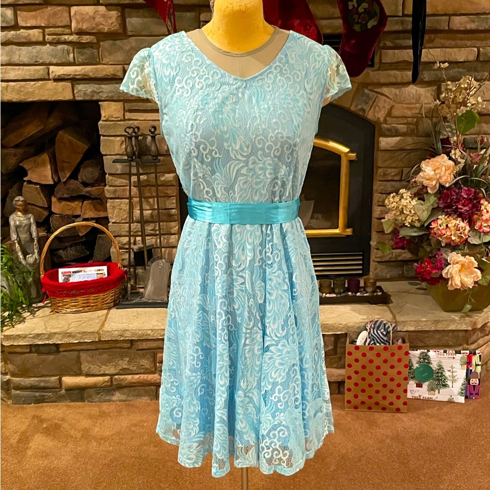 Women size 3X Bridesmay, blue dress, bridesmaid dress, Lace dresses, cocktail